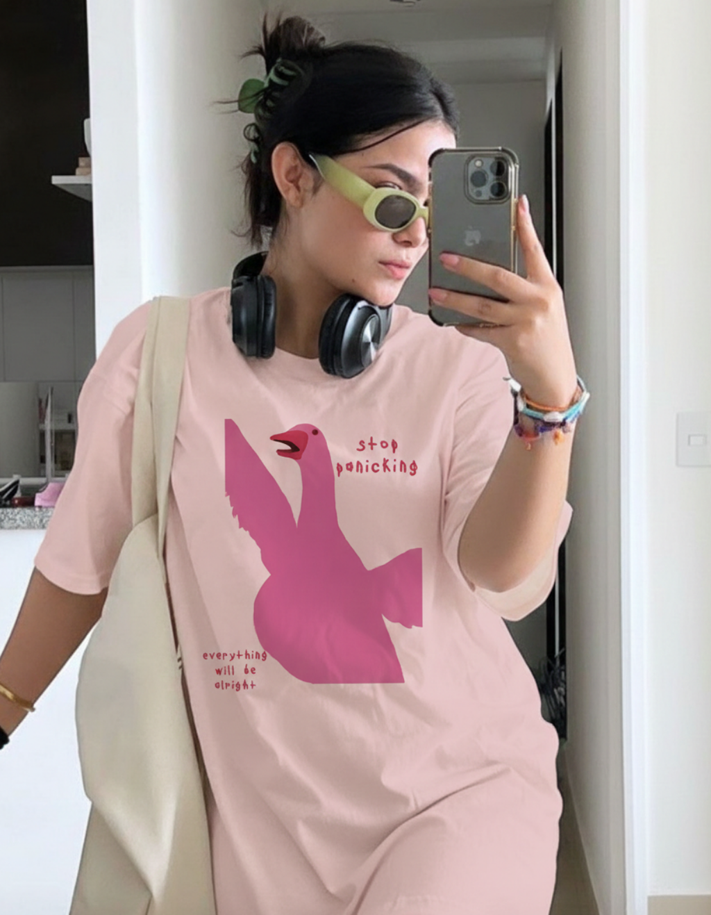 STOP PANICKING OVERSIZED T-SHIRT