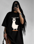 NO DRAMA LLAMA OVERSIZED T-SHIRT