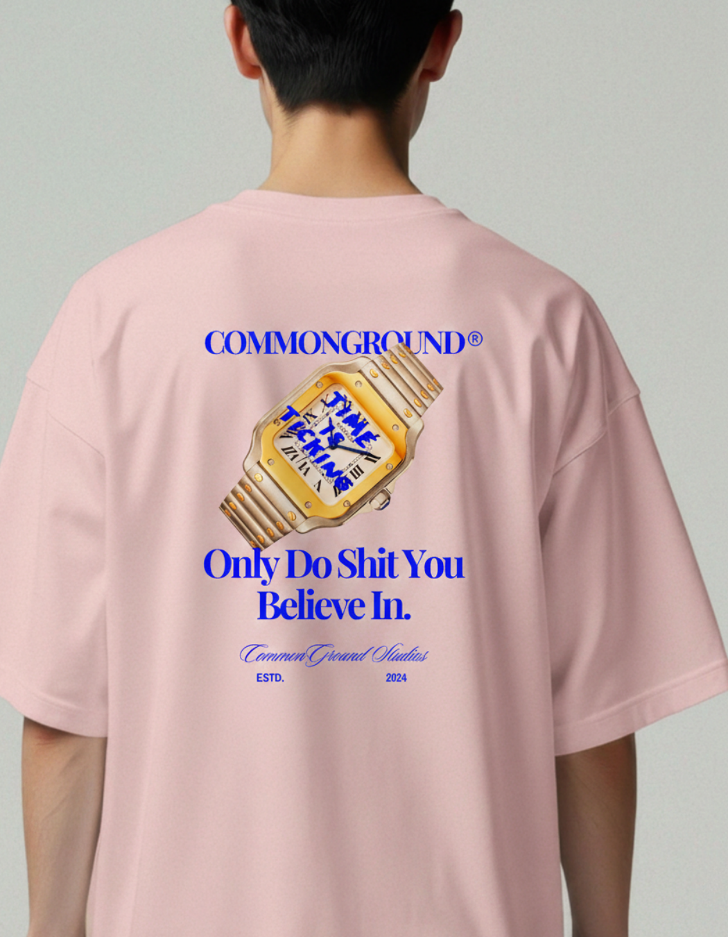 TIME IS TICKING OVERSIZED T-SHIRT