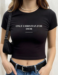 ONLY CHRISTIAN FOR DIOR CROP TOP