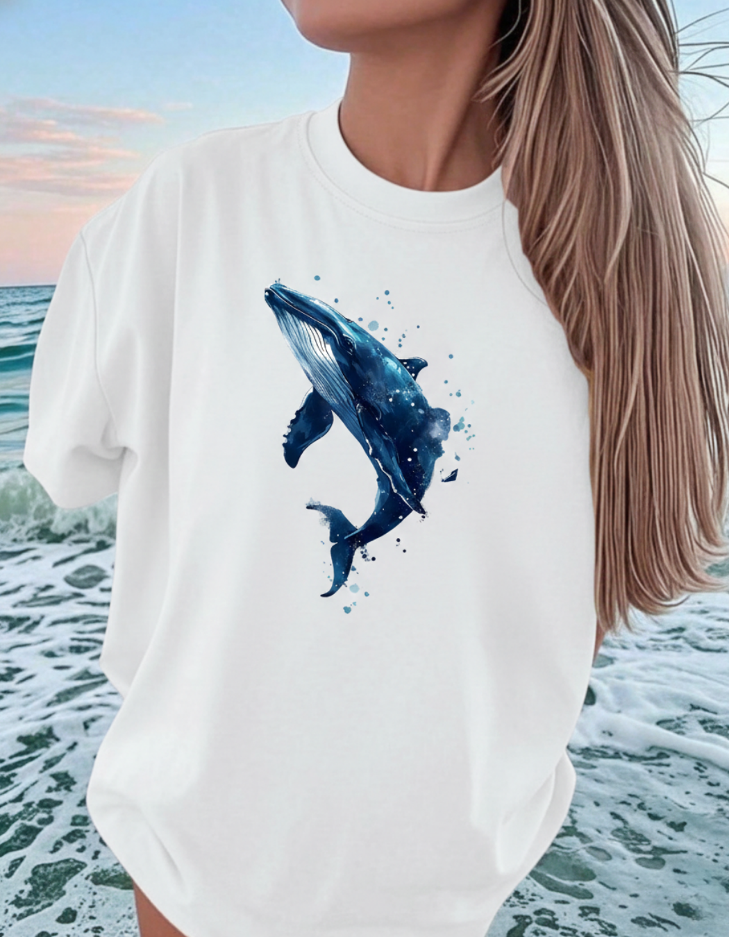 WHALE OVERSIZED T-SHIRT