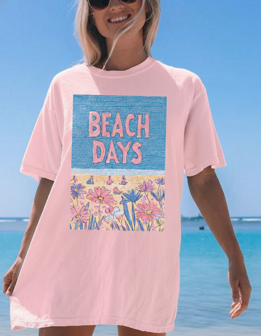 BEACH DAYS OVERSIZED T-SHIRT