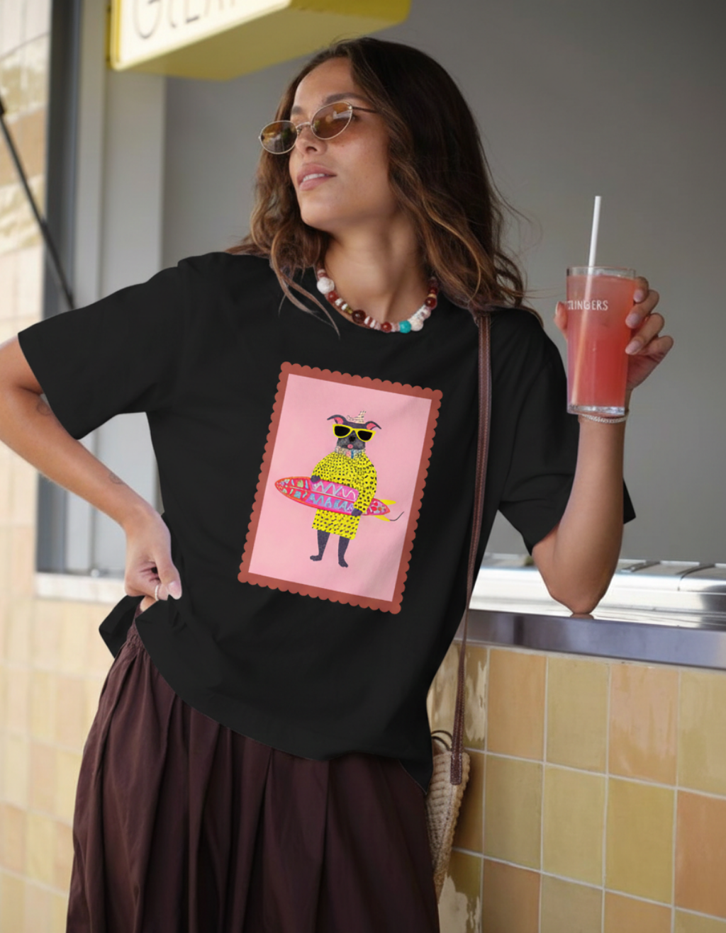 SURFER DOG OVERSIZED T-SHIRT
