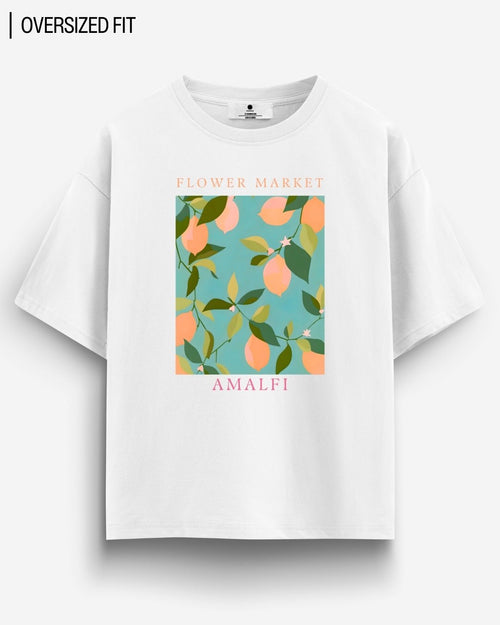AMALFI FLOWER MARKET OVERSIZED T-SHIRT