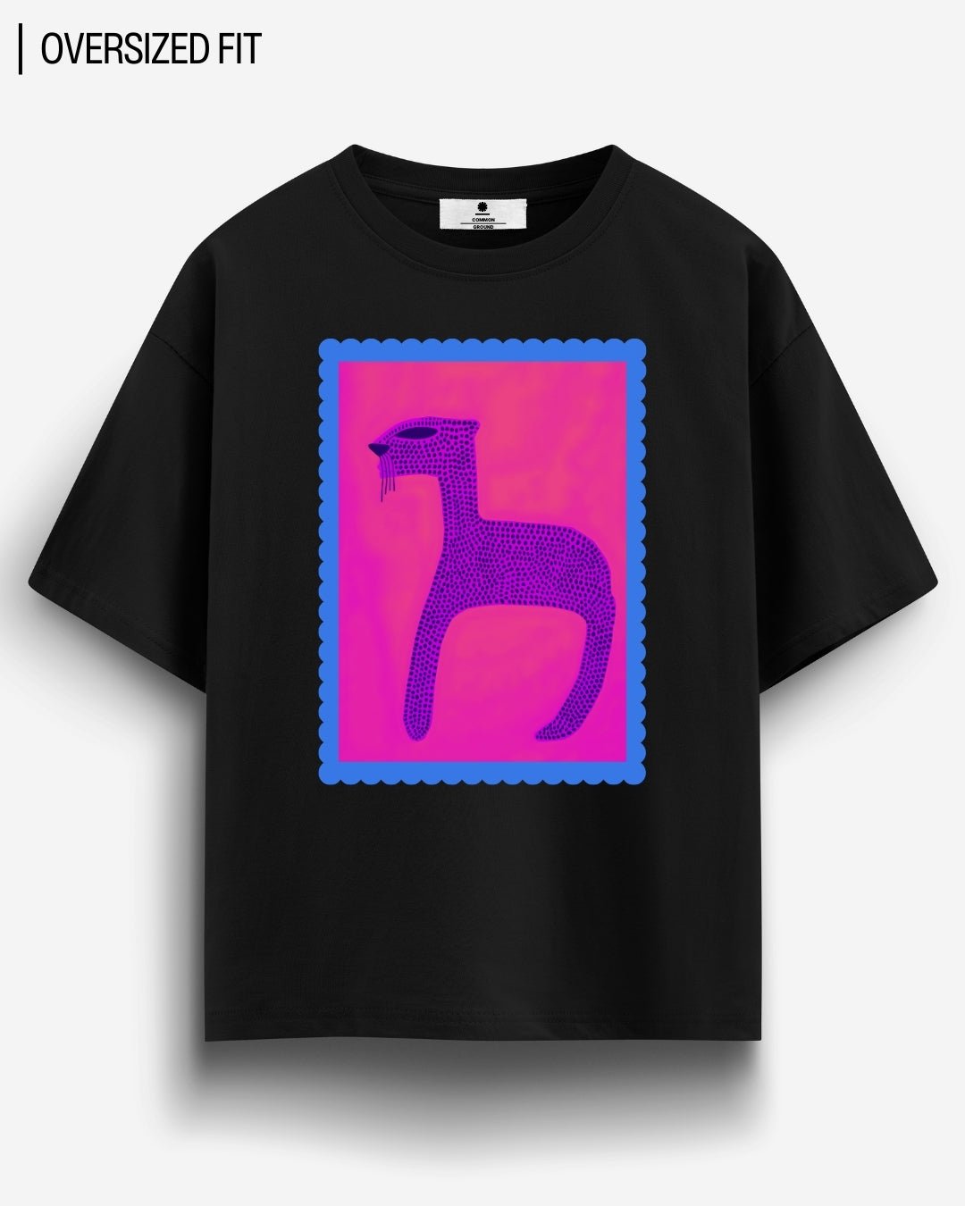AZTEC CAT OVERSIZED T- SHIRT
