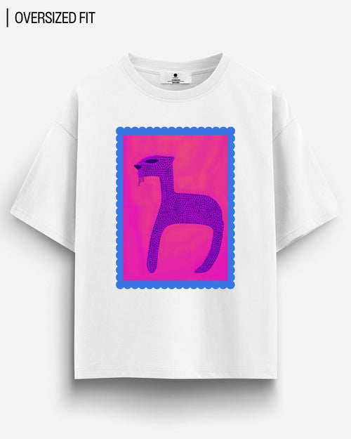 AZTEC CAT OVERSIZED T- SHIRT