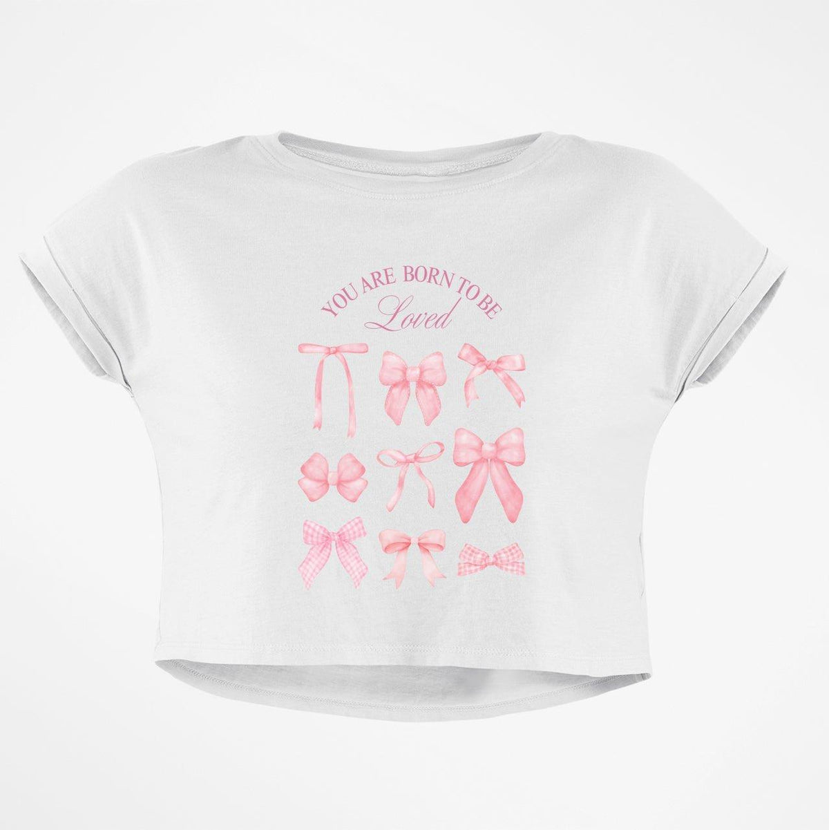BORN TO BE LOVED CROP TOP