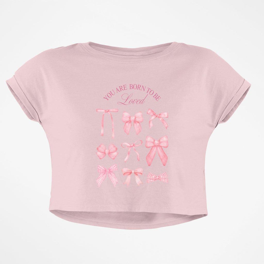 BORN TO BE LOVED CROP TOP