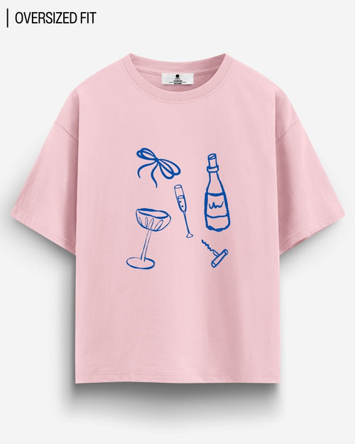 BY THE GLASS OVERSIZED T-SHIRT