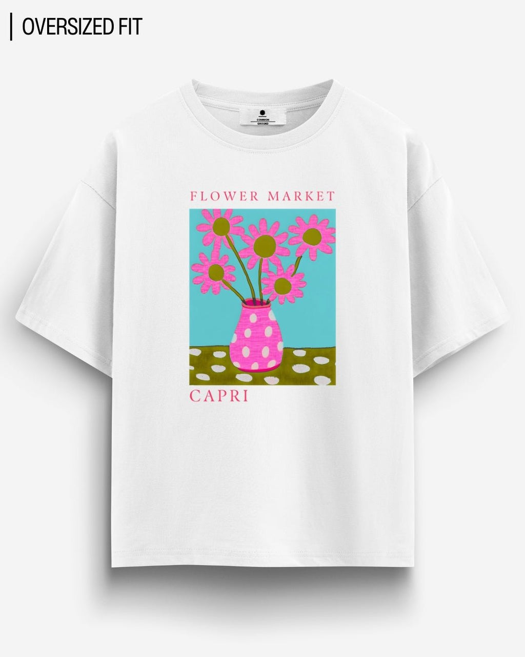 CAPRI FLOWER MARKET OVERSIZED T-SHIRT