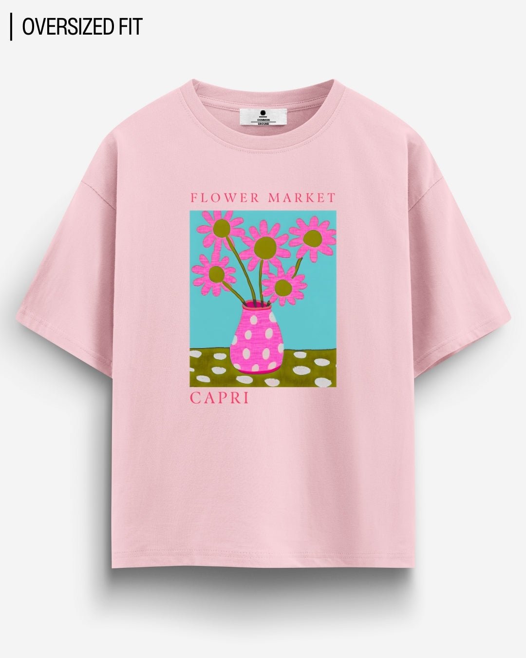 CAPRI FLOWER MARKET OVERSIZED T-SHIRT