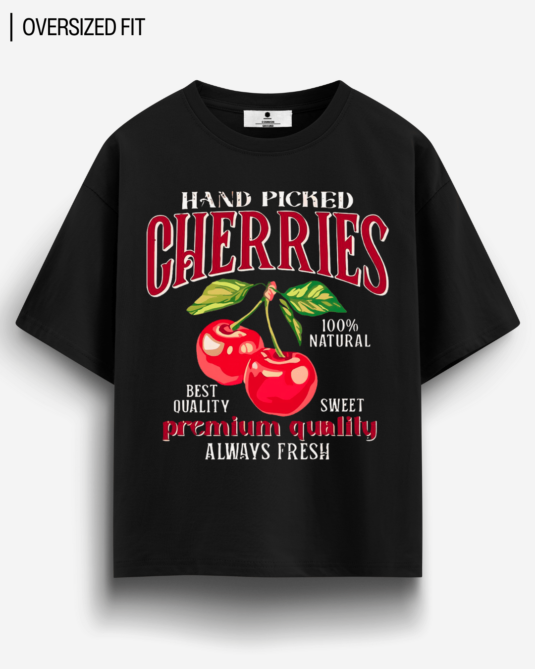 CHERRIES OVERSIZED T-SHIRT