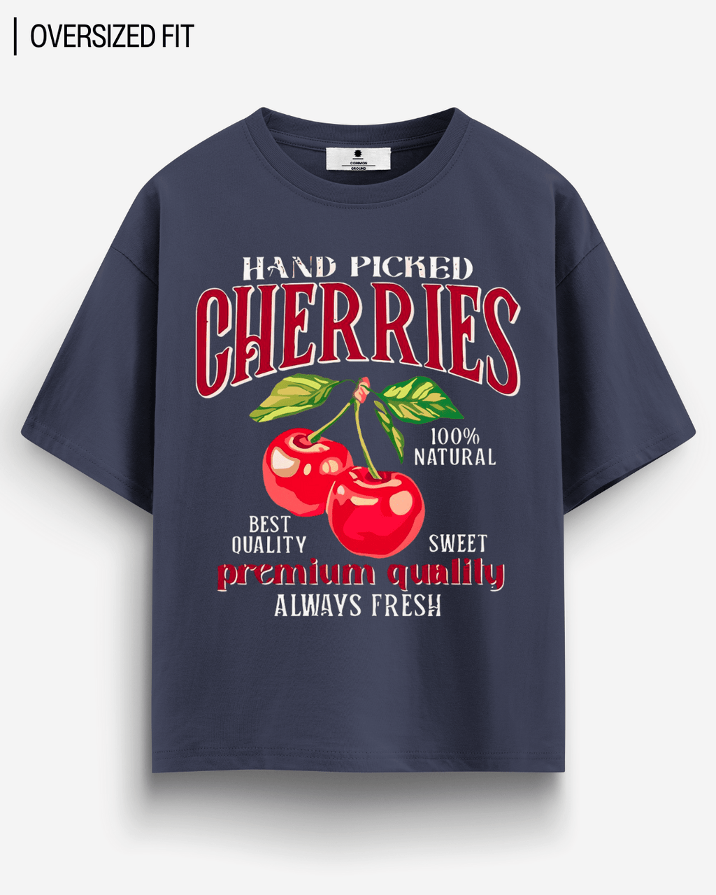 CHERRIES OVERSIZED T-SHIRT