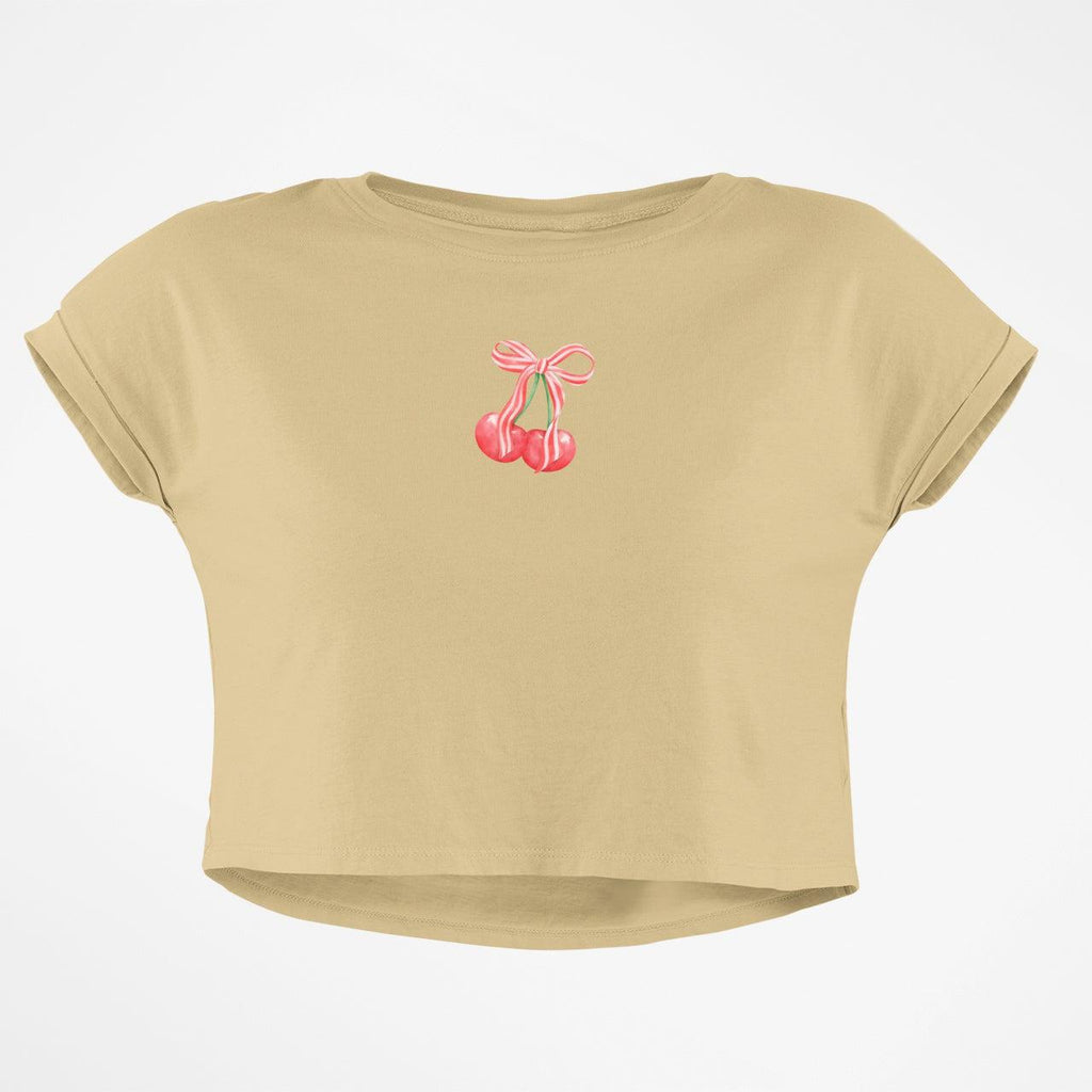 CHERRY BOW CROP TOP