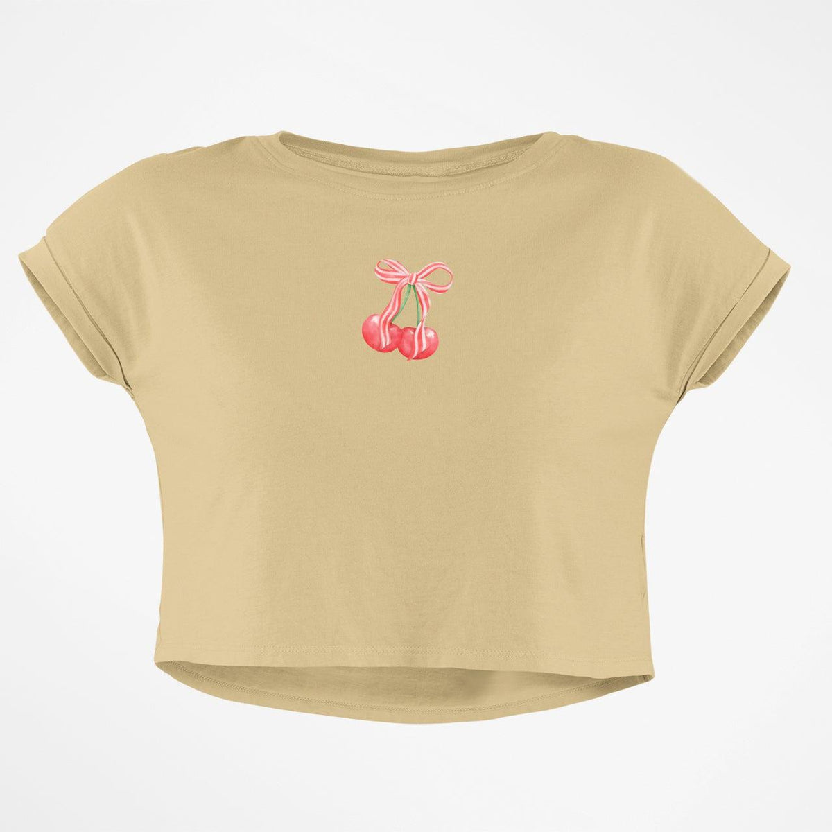 CHERRY BOW CROP TOP