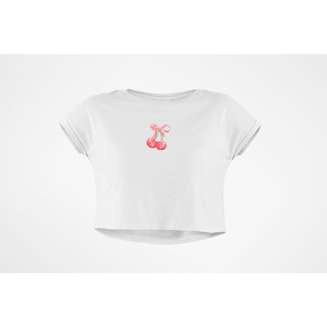 CHERRY BOW CROP TOP