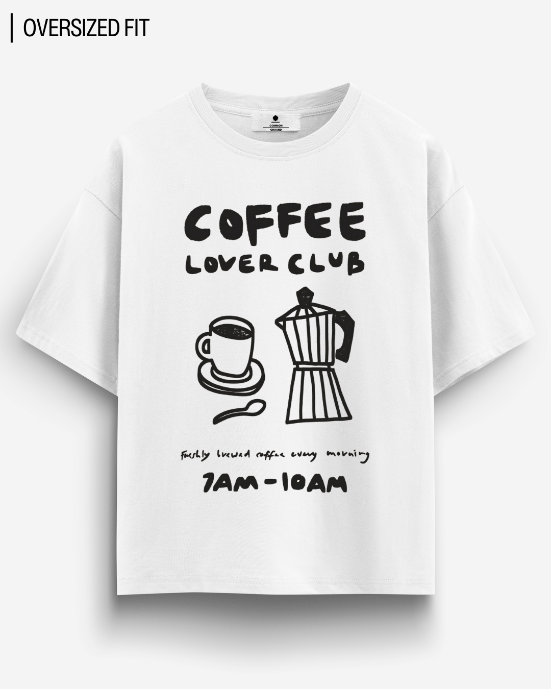 COFFEE LOVER CLUB OVERSIZED T-SHIRT