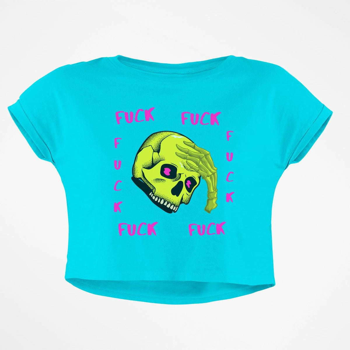 F*CK F*CK F*CK CROP TOP