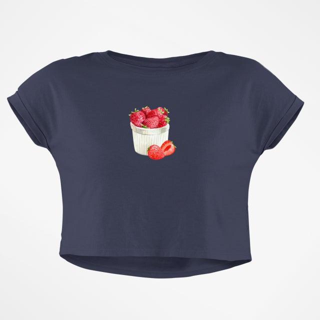 FRESH STRAWBERRIES CROP TOP