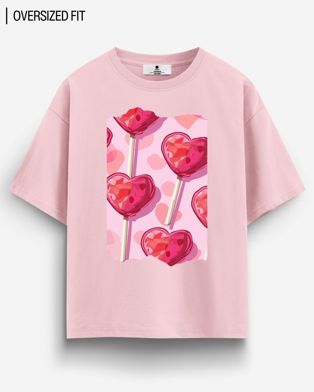 HEART LOLLIS OVERSIZED T-SHIRT