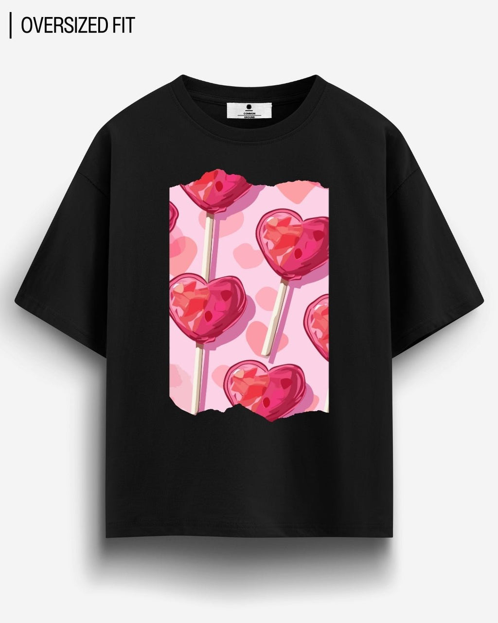 HEART LOLLIS OVERSIZED T-SHIRT