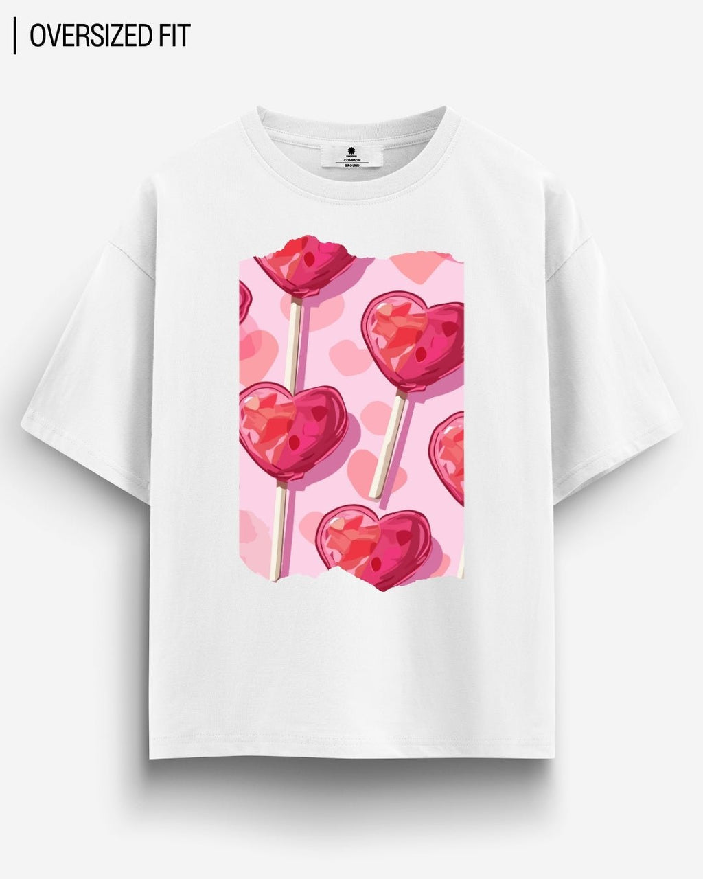 HEART LOLLIS OVERSIZED T-SHIRT