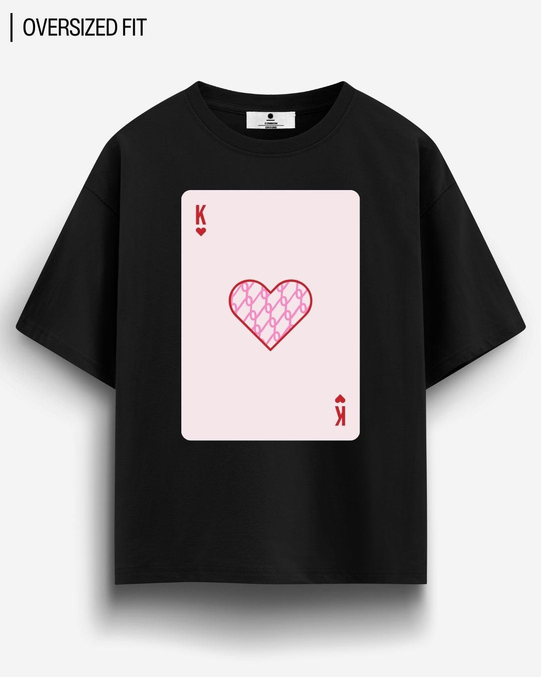 KING OF HEARTS OVERSIZED T-SHIRT