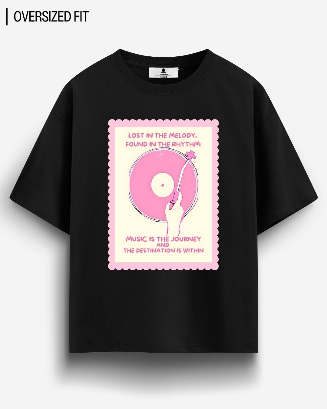 MUSIC IS THE JOURNEY OVERSIZED T-SHIRT