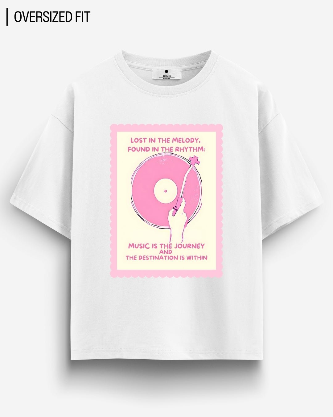 MUSIC IS THE JOURNEY OVERSIZED T-SHIRT