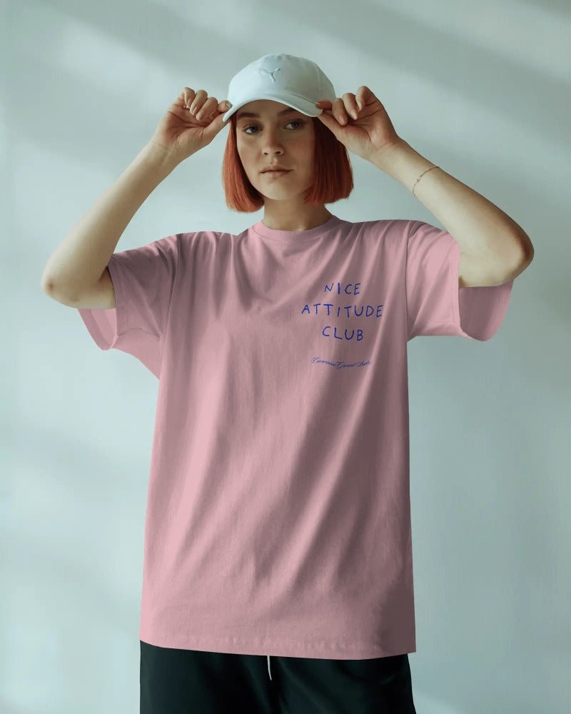 NICE ATTITUDE OVERSIZED T-SHIRT