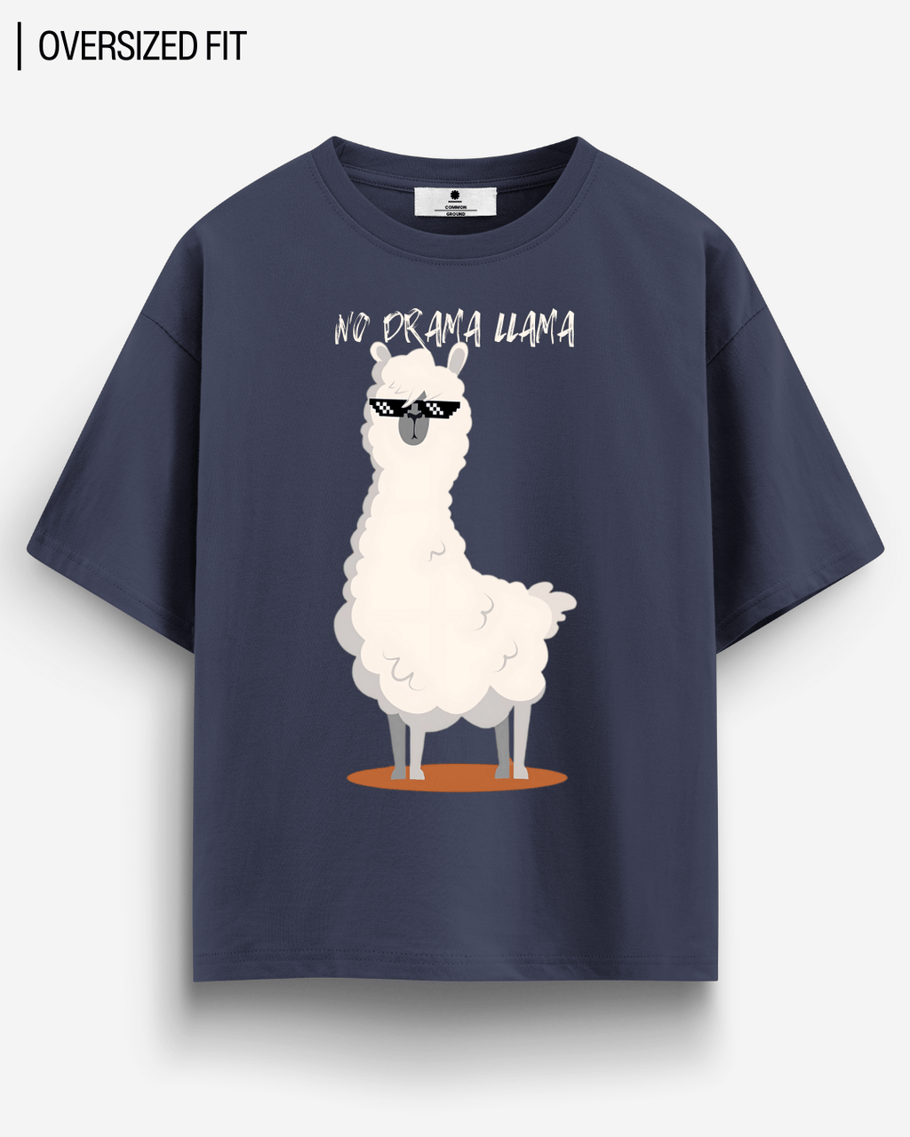 NO DRAMA LLAMA OVERSIZED T-SHIRT