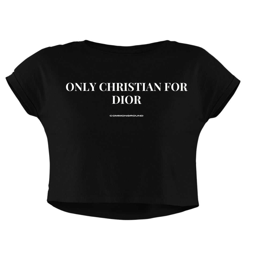 ONLY CHRISTIAN FOR DIOR CROP TOP