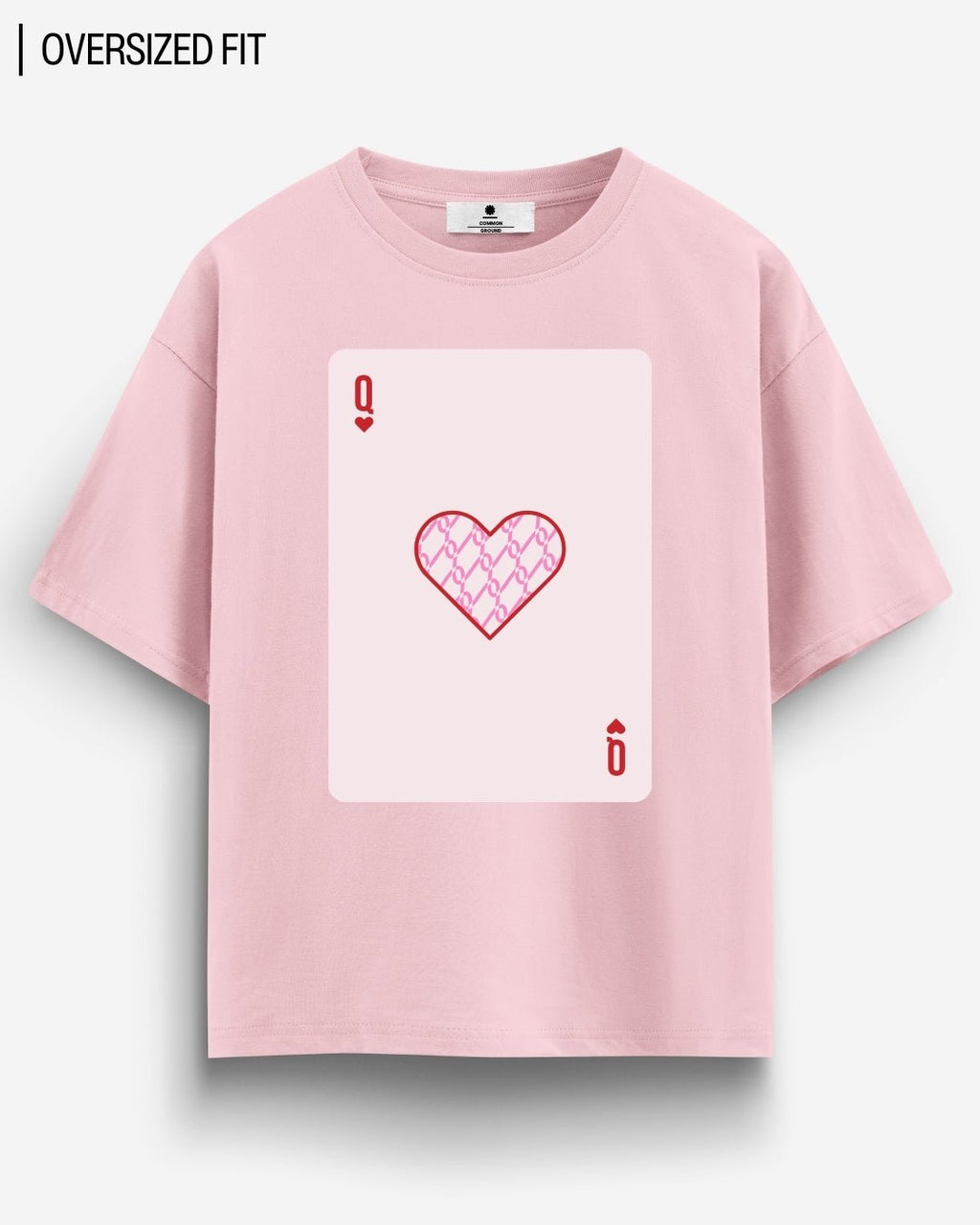 QUEEN OF HEARTS OVERSIZED T-SHIRT