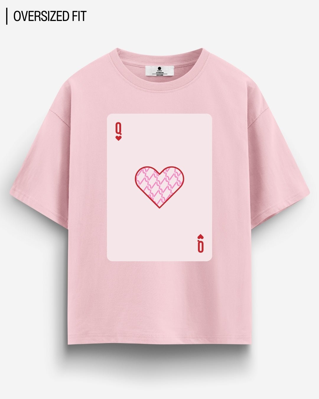 QUEEN OF HEARTS OVERSIZED T-SHIRT