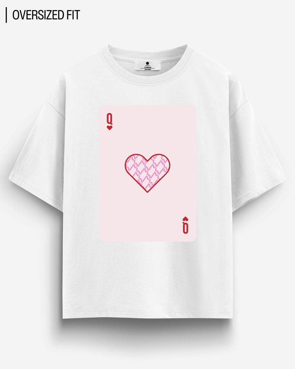 QUEEN OF HEARTS OVERSIZED T-SHIRT