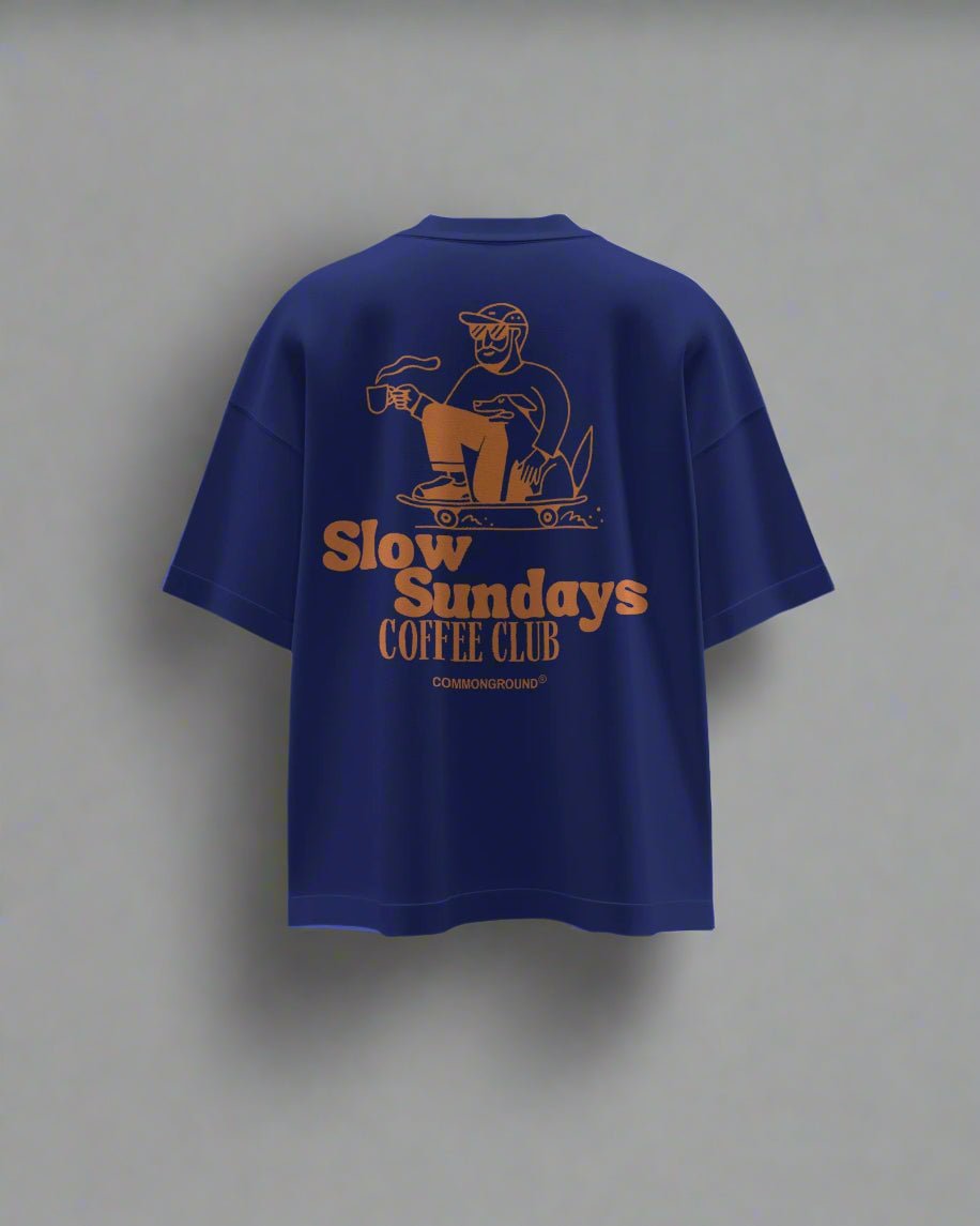 SLOW SUNDAYS COFFEE CLUB OVERSIZED T-SHIRT