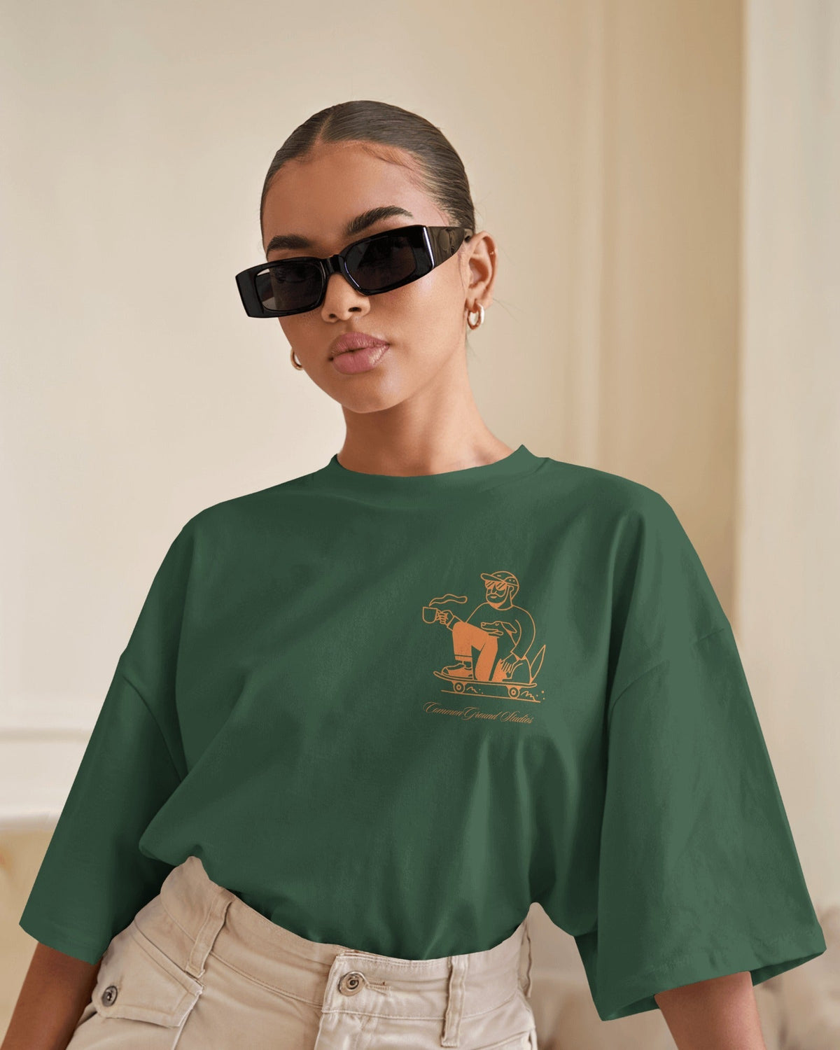 SLOW SUNDAYS COFFEE CLUB OVERSIZED T-SHIRT