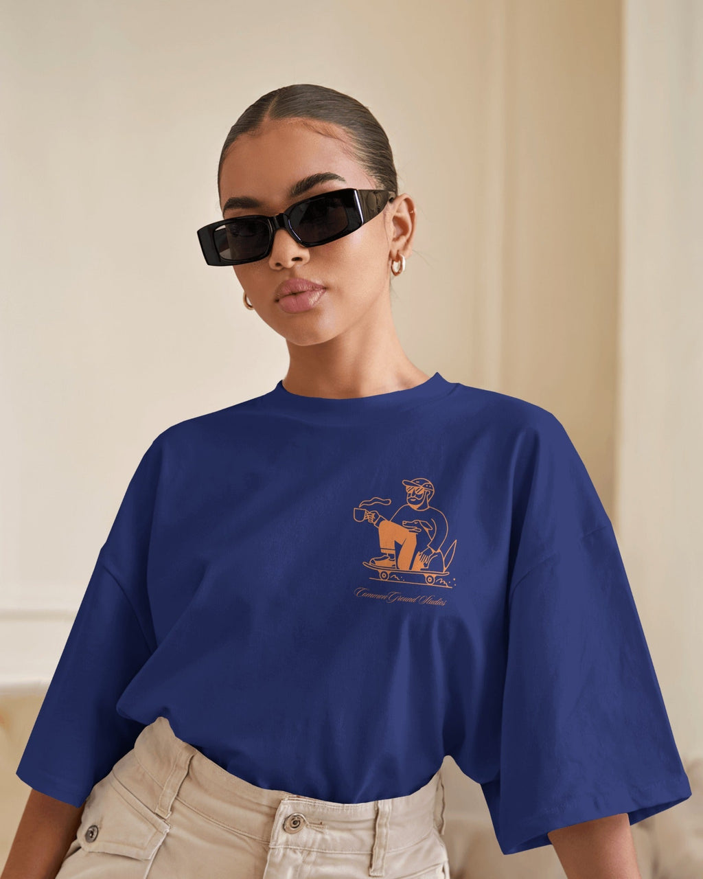 SLOW SUNDAYS COFFEE CLUB OVERSIZED T-SHIRT