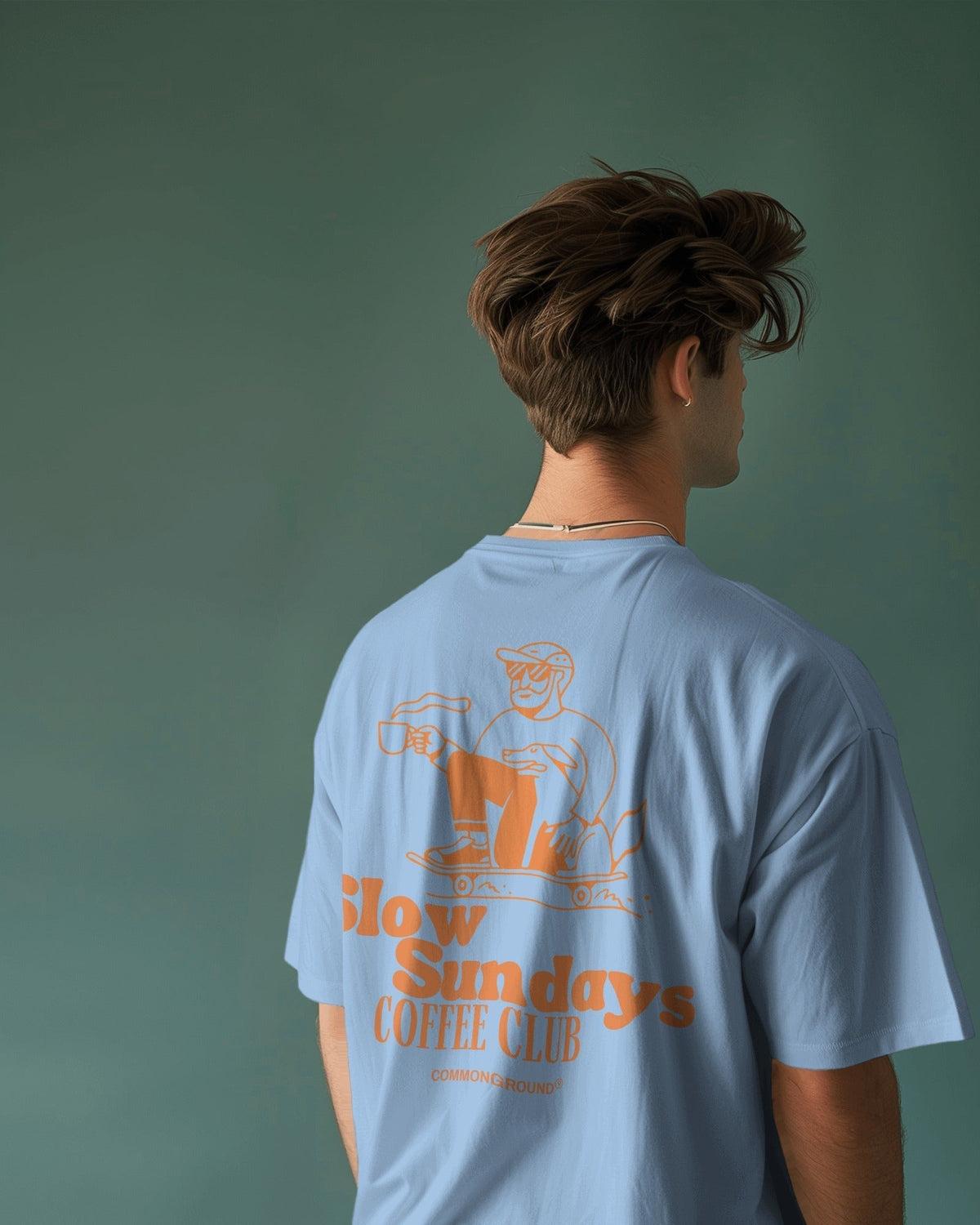 SLOW SUNDAYS COFFEE CLUB OVERSIZED T-SHIRT