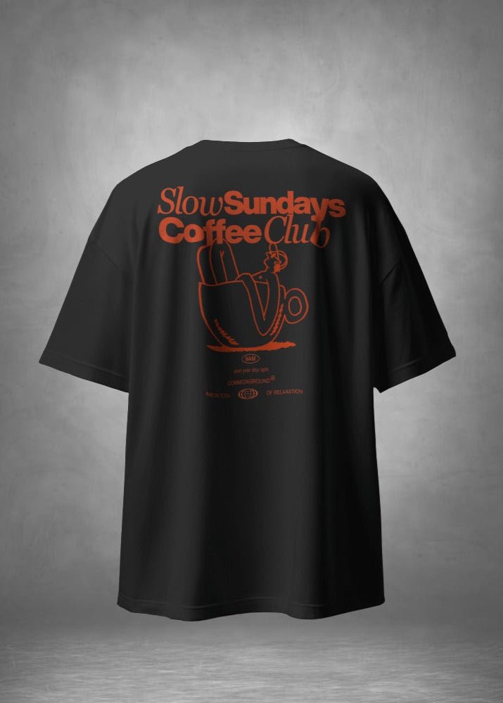 SLOW SUNDAYS COFFEE CLUB OVERSIZED T-SHIRT