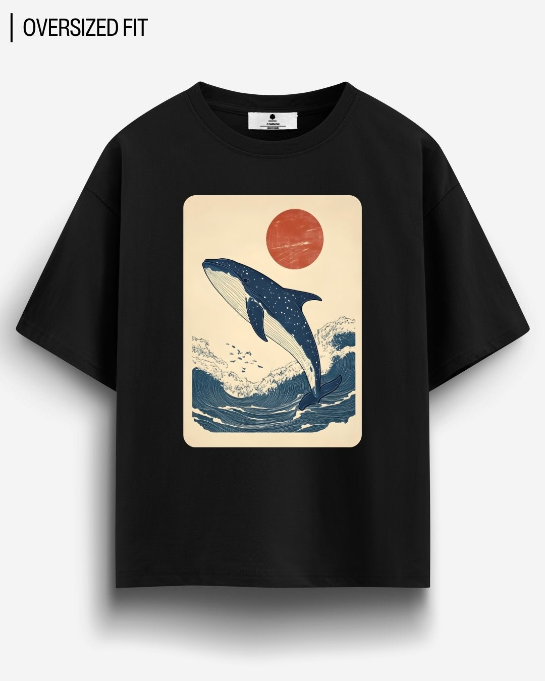 WHALE SUN OVERSIZED T-SHIRT